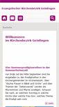 Mobile Screenshot of kirchenbezirk-geislingen.de