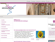 Tablet Screenshot of kirchenbezirk-geislingen.de